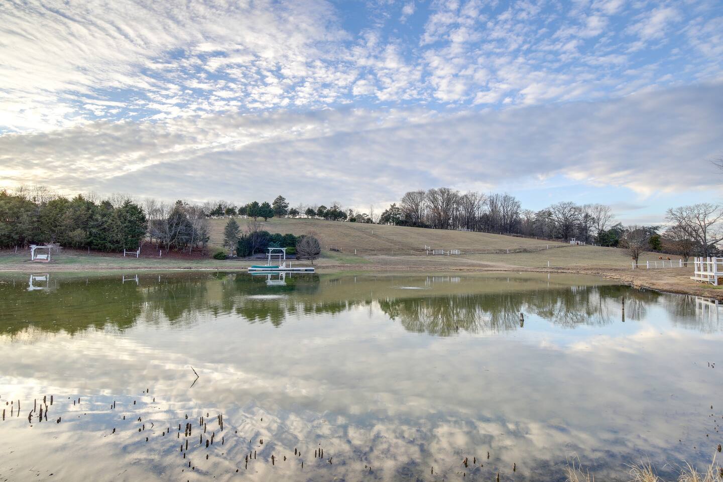 Barndo 2B · Three-bedroom house at Cedar Pond Farms — three-bedroom barndominium lodging on the farm, with the Highland herd a short walk away.